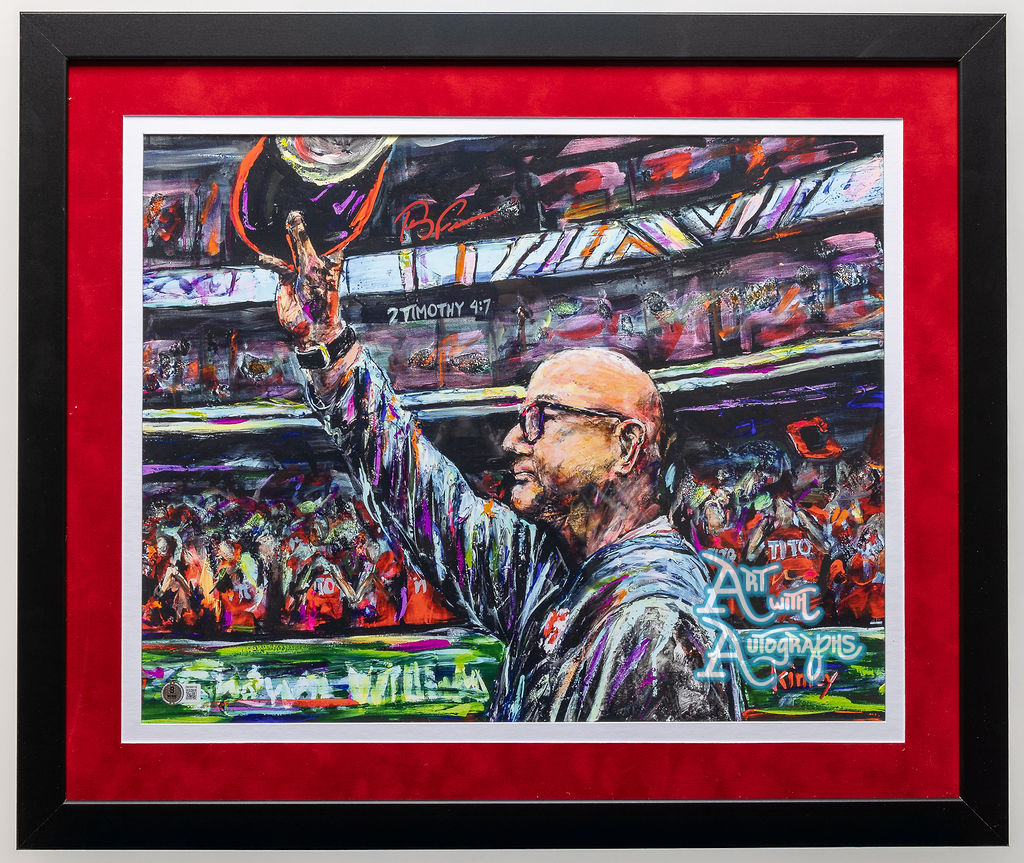 Terry Francona Autographed Cleveland Indians / Guardians 16x20 Print - Framed